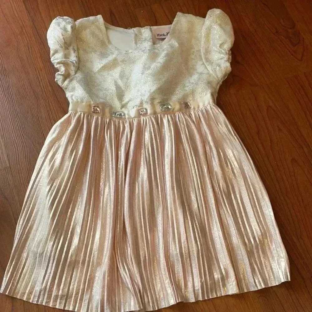 Little Lass Toddler Girl party dress, size 4T